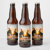 男の子のための80歳の誕生日パーティー応援ビール ビールラベル (ボトル)