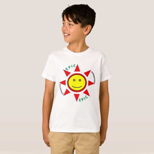 男の子のためのEPIC Tシャツ (正面フル)