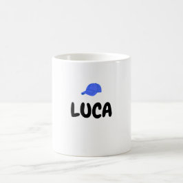 男の子のためのLuca Iパーソナライズされたマグカップ コーヒーマグカップ