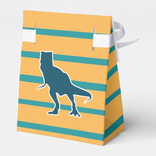 男の子のためのTレックス恐竜の漫画の黄色と青 フェイバーボックス (裏面サイド)