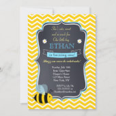 男の子ののまわりにバースデーパーティ招待状 招待状 (正面)