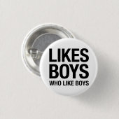 男の子のように男の子を好みます 缶バッジ (正面&裏面)