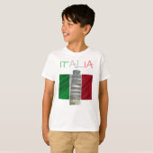 男の子のイタリアピサのティー Tシャツ (正面フル)