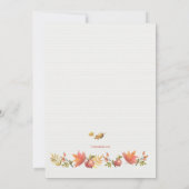 男の子のカボチャのベイビーシャワー招待状 招待状 (裏面)