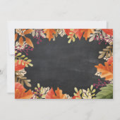 男の子のカボチャの秋の誕生日招待状 招待状 (裏面)