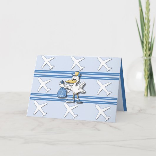 男の子のカード 案内状 (正面)