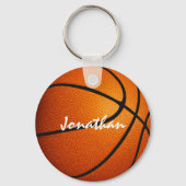 男の子のガールズバスケットボールキーチェーンwチーム名 キーホルダー (裏面)