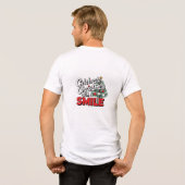 男の子のクリスマスを笑顔でお祝い トライブレンドTシャツ (裏面全面)