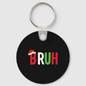 男の子のクリスマス用のブ10代のルクリスシおもしろいャツ キーホルダー (正面)