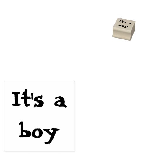 男の子のゴム印だ ラバースタンプ (押印)