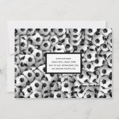 男の子のサッカーお披露目会招待状 ピンク 招待状 (裏面)