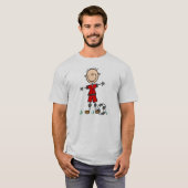 男の子のサッカーの選手のTシャツ Tシャツ (正面フル)