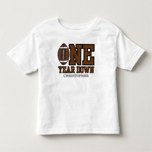 男の子のサッカー 緑のスポーツ 1歳の誕生日 トドラーTシャツ (正面)