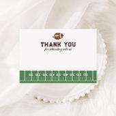 男の子のサッカー 1歳の誕生日タッチダウン サンキューカード