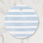 男の子のサファリの動物の赤ん坊がシャワーをポップ・アートの浴びる フェイバータグ (裏面)