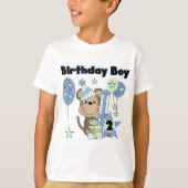 男の子のサルとギフト2nd誕生日Tシャツ Tシャツ (正面)