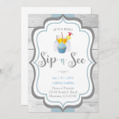 男の子のシップ&シー招待状 招待状 (正面/裏面)