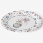 男の子のシャワーだ ペーパープレート (アングル)