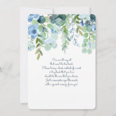 男の子のシャワーだ 招待状 (裏面)