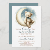 男の子のシャワーを待つのは嬉しい 招待状 (正面/裏面)