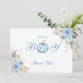 男の子のシャワーカボチャだ サンキューカード (スタンド正面)