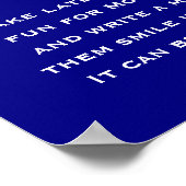 男の子のシャワークール夜遅くのおむつを吸う ポスター (角)