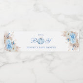 男の子のシャワーブルーパンプキン ペットボトルラベル (シングルラベル)