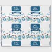 男の子のシャワーラッピング紙 ラッピングペーパー (フラット)