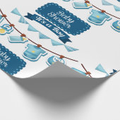 男の子のシャワーラッピング紙 ラッピングペーパー (角)