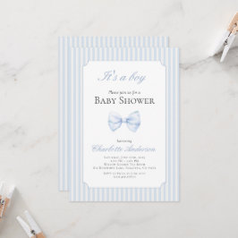 男の子のシャワー招待状 招待状