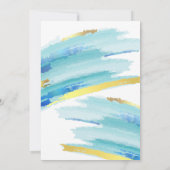 男の子のシャワー招待状 招待状 (裏面)