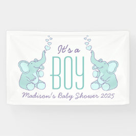 男の子のシャワー看板バナー 横断幕