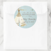 男の子のシャワーTeepee BOHOボヘミアンアドベンチャー ラウンドシール (バッグ)