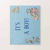 男の子のジェンダーがサプライズブルーを明かす ジグソーパズル (縦)