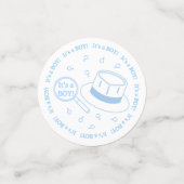 男の子のジェンダーの暴露だ コンフェッティ (スモール正面)