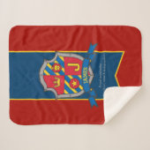 男の子のジェームスまたはJの名前で、赤い青を意味する シェルパブランケット (正面(横))