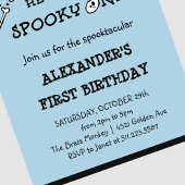 男の子のスカル不気味1ハロウィーン1日 招待状