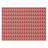 男の子のスケートで滑るのヴィンテージのThunder_Coveのクリスマス テーブルクロス (正面(横))