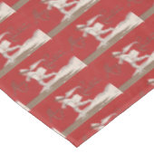 男の子のスケートで滑るのヴィンテージのThunder_Coveのクリスマス テーブルクロス (アングル)