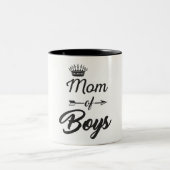 男の子のツートーンコーヒー・マグのお母さん ツートーンマグカップ (中央)