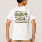 男の子のティーを転がろう Tシャツ (裏面)