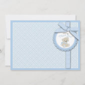 男の子のテディー・ベアのサンキューカード サンキューカード (裏面)