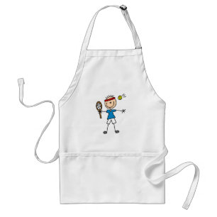 男の子のテニス選手のTシャツおよびギフト スタンダードエプロン