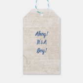 男の子のテーマだ航海の ギフトタグ (裏面)