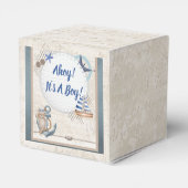 男の子のテーマの赤航海のちゃんシャワーを浴びる フェイバーボックス (裏面サイド)