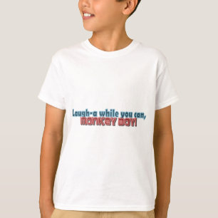 男の子のデザインをまねることができる間、笑わせて下さい Tシャツ