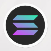 男の子のトレーダモダンー用SOLANAアルトコインシール ラベル (デザイン1)