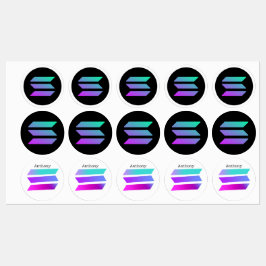 男の子のトレーダモダンー用SOLANAアルトコインシール ラベル