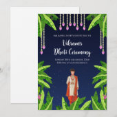 男の子のドーティ式デジタル招待状 招待状 (正面/裏面)