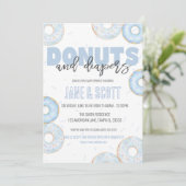 男の子のドーナツ スプリンクラー シャワー招待状 招待状 (スタンド正面)